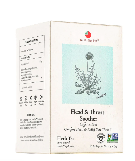 HEALTH KING Head & Throat Soother 20 BAG