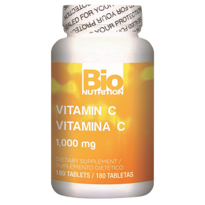BIO NUTRITION Vitamin C 1000mg Ascorbic Acid 180 CT