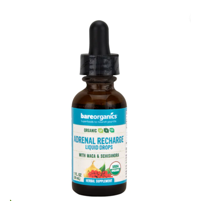 BARE ORGANICS: Organic Adrenal Recharge Drops 1 OZ