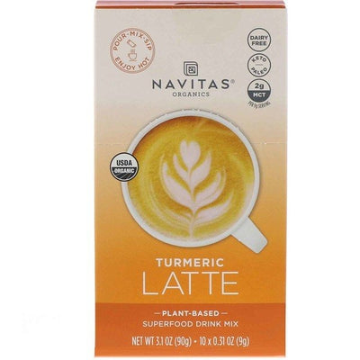 NAVITAS ORGANICS Organic Superfood Lattes Turmeric 10 PKT