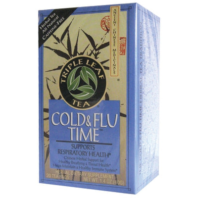TRIPLE LEAF Cold & Flu Time Tea (no Ma Huang) 20 BAG