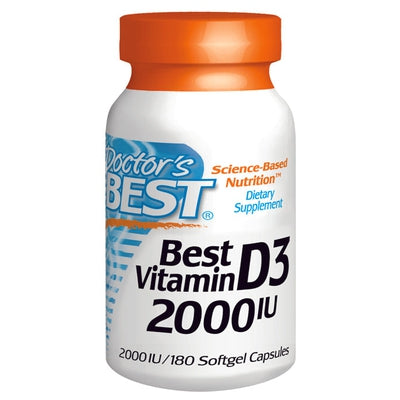 DOCTORS BEST Vitamin D3 2000IU 180 SFG