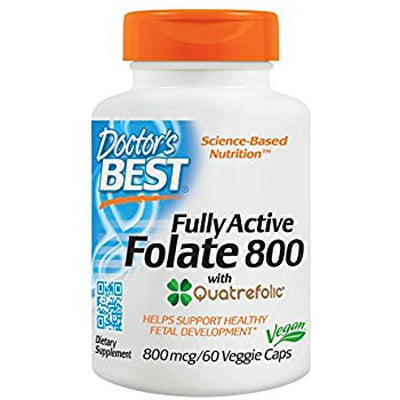 DOCTORS BEST Fully Active Folate 800 mcg 60 VGC