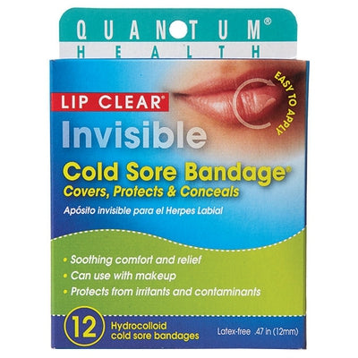 QUANTUM Invisible Cold Sore Bandage 12 CT
