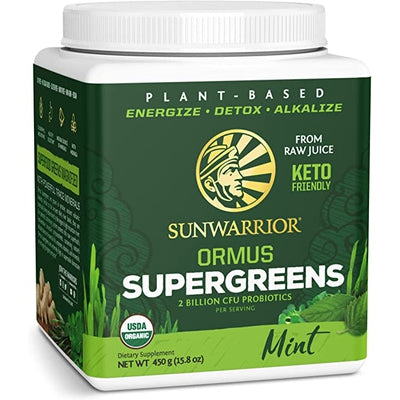 SUNWARRIOR Ormus Supergreens Mint 15.9 OZ
