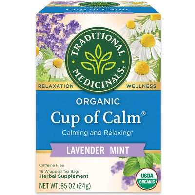 TRADITIONAL MEDICINALS Cup of Calm Organic 16 BAGS