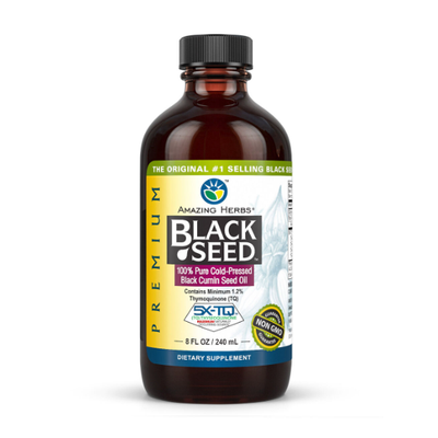 AMAZING HERBS Black Seed Oil (Cumin) 8 OZ