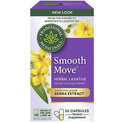 TRADITIONAL MEDICINALS Smooth Move Senna Caps 50 CAP