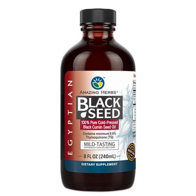 AMAZING HERBS Egyptian Black Seed Oil 8 OZ
