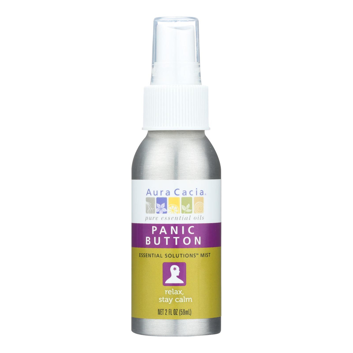Aura Cacia - Essential Solutions Mist Panic Button - 2 Fl Oz