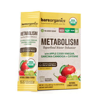 BARE ORGANICS: Metabolism Blend Water Enhancer 5 PKT