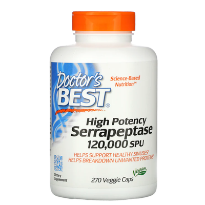 DOCTORS BEST High Potency Serrapeptase 120,000 270 VGC