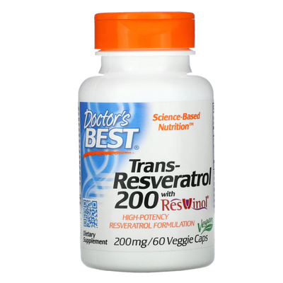 DOCTORS BEST Trans Resveratrol 200mg 60 VGC