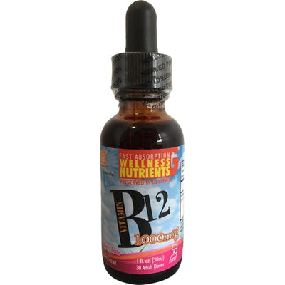 L A NATURALS Vitamin B12 Drops 1000mcg Cyano 1 OZ