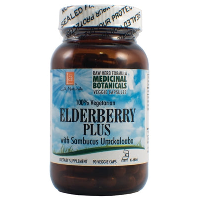 L A NATURALS Elderberry Plus Raw Formula 90 VGC