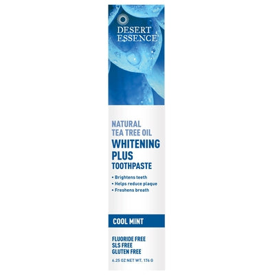 DESERT ESSENCE Tea Tree Toothpaste Whitening Plus 6.25 OZ