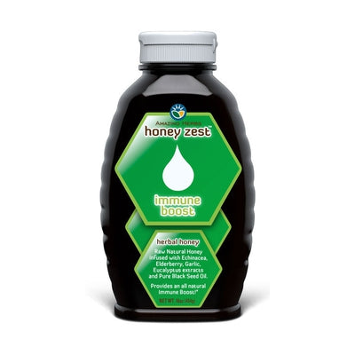 AMAZING HERBS HoneyZest Immune Boost Honey 16 OZ