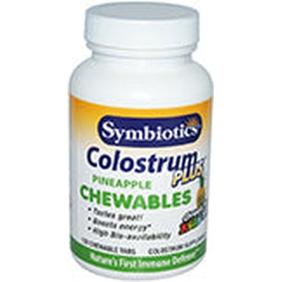 SYMBIOTICS SUPER IMMUNE Colostrum Chew Pineapple 120 CHW