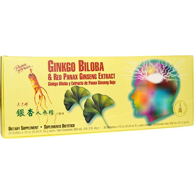 PRINCE OF PEACE  Ginko Biloba Red Panax Ginseng 30 VIAL