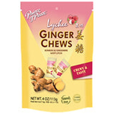 PRINCE OF PEACE  Ginger Chews Lychee 4 OZ