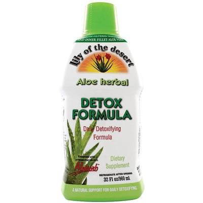 LILY OF THE DESERT Aloe Vera Juice Detoxing Formula 32 OZ