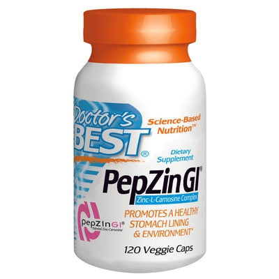 DOCTORS BEST Zinc Carnosine Complex pepZinGI 120 VGC