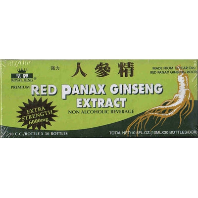 GINSENG PRODUCTS Red Panax Ginseng Alcohol free 6000 mg 30 VIAL