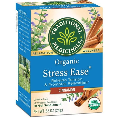 TRADITIONAL MEDICINALS Stress Ease Cinnamon Tea 16 BAGS